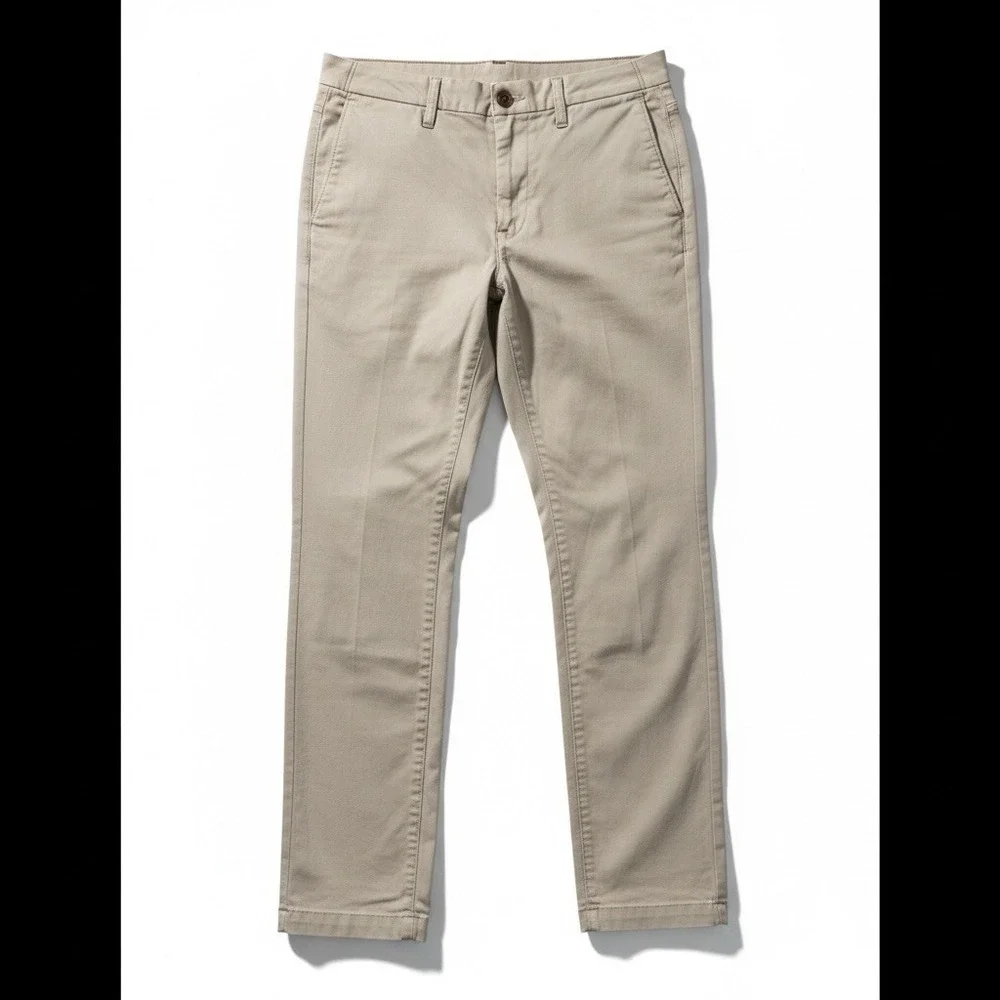 American Eagle Original Straight Flex Khakis Men's 30x36 Beige Pants - Picture 3 of 7